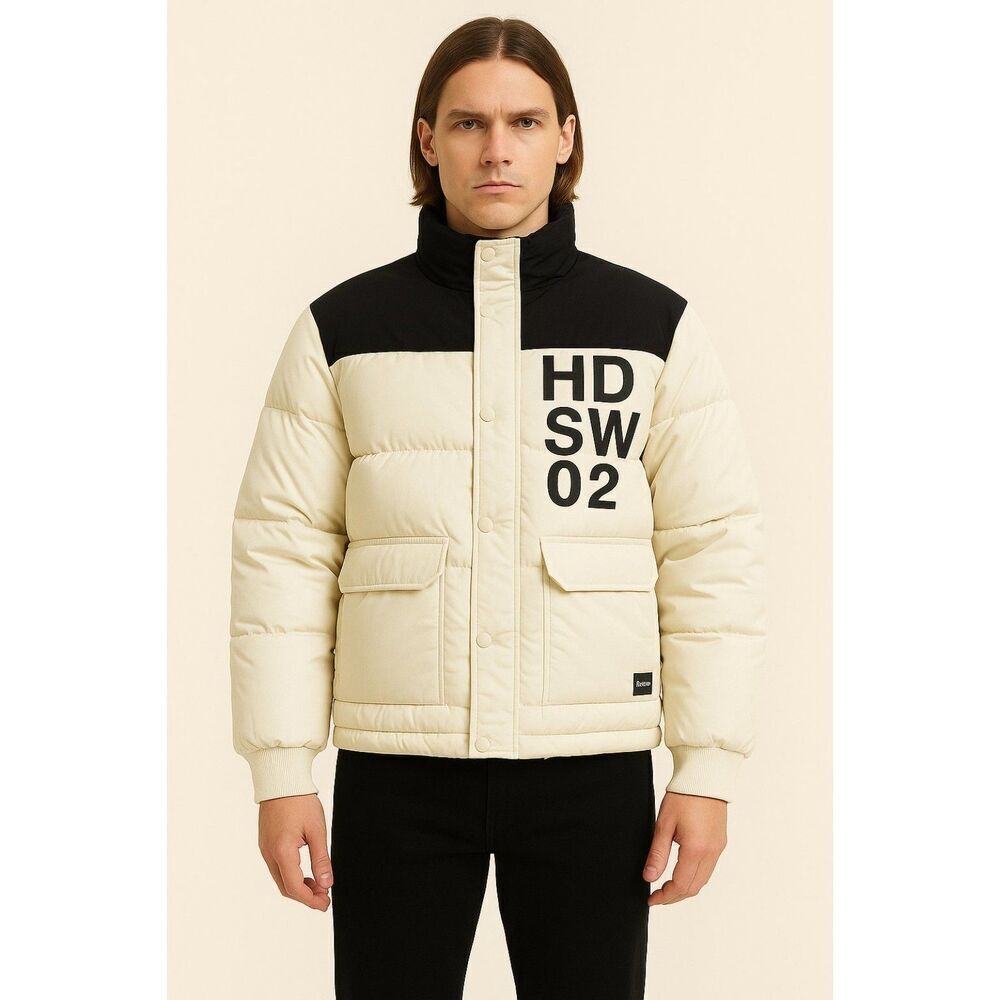 Hudson Jeans | Twill Quilted Short Puffer Jacket HDSW02 Size XL | EUC